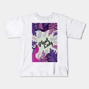 Plant Lady Foliage Design Kids T-Shirt